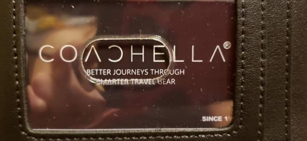 Coachella card holder